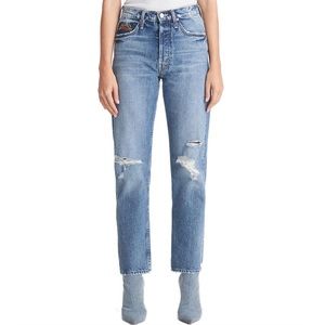 MOTHER Jeans The Tomcat High-Rise in Take Me Even Higher